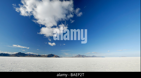 Bonneville Salt Flats dans l'Utah, USA Banque D'Images