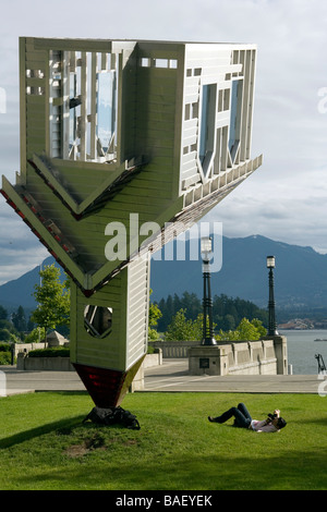 D'Art unique / Sculpure - Vancouver, British Columbia, Canada Banque D'Images