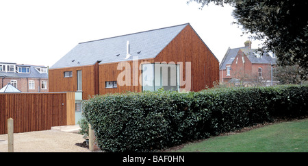 Maison privée - Dolphin Cottage, Cowes, Royaume-Uni, 3S Architects LLP, maison privée - chalet panorama contextuel Dolphin. Banque D'Images