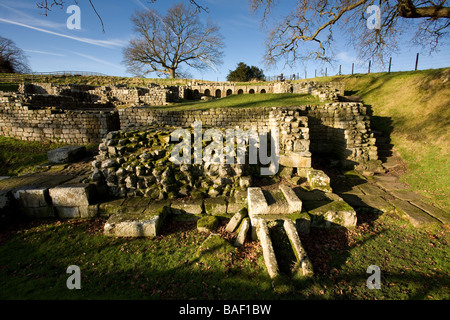 Fort romain de Chesters Bath House Northumberland England Banque D'Images