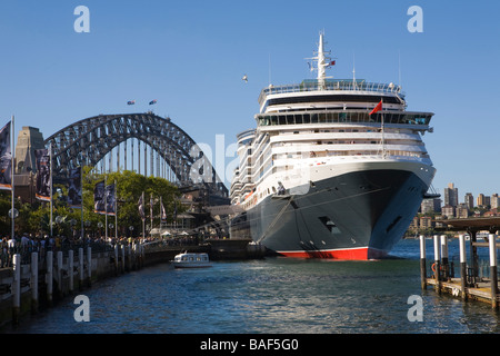 La reine Victoria cruise ship terminal passagers d'outre-mer, Circular Quay, Sydney, New South Wales, Australia Banque D'Images
