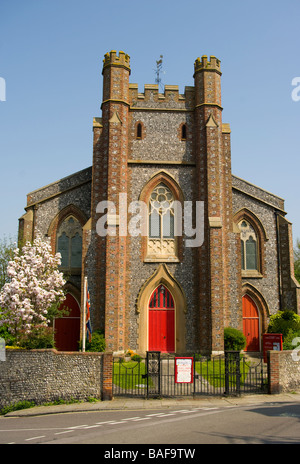 L'église paroissiale de St John East Sussex Lewes Banque D'Images