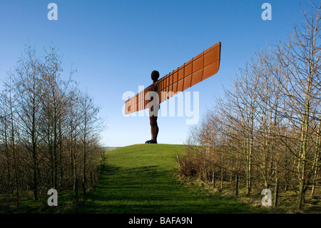 Angel of the North, Gateshead, Royaume-Uni, Antony Gormley (artiste), l'ange du nord Antony Gormley. Banque D'Images