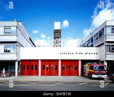 Caserne de Chelsea, Londres, Royaume-Uni, Londres Vues générales, Chelsea fire station extérieure de jour. Banque D'Images