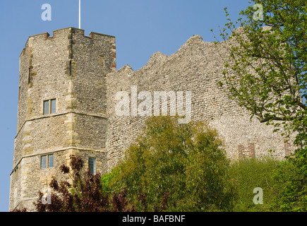 Le donjon du château de Lewes East Sussex uk Châteaux Anglais Banque D'Images