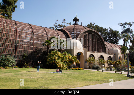L'extérieur de l'édifice botanique dans le Balboa Park, San Diego, California USA Banque D'Images