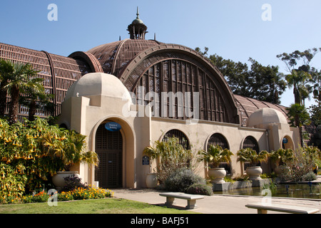 L'extérieur de l'édifice botanique dans le Balboa Park, San Diego, California USA Banque D'Images