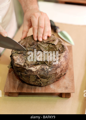 Une fromagerie à Pérouse, en Italie. Banque D'Images