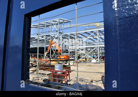 La construction de site, Farnborough, Hampshire, Angleterre, Royaume-Uni Banque D'Images