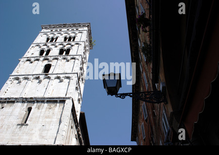 Lucca : San Michele in Foro, Tour Banque D'Images