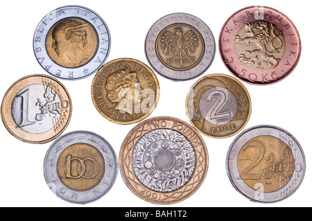 Fausse Euro Pièce De Monnaie, Euro 2 Photo stock - Image du