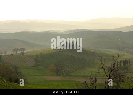 Villa Belvedere San Quirico d Orcia Toscane Italie Europe Banque D'Images