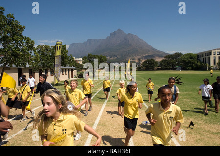 Gala de l'athlétisme à l'école St Georges Cape Town Afrique du Sud Banque D'Images