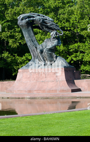 Monument à Chopin de Varsovie Parc Lazienki Banque D'Images