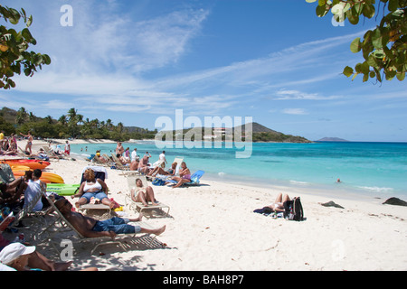 Sapphire Beach sur St Thomas Banque D'Images