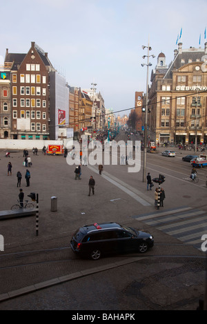 Dam Square, Amsterdam, Pays-Bas Banque D'Images