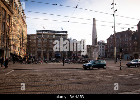 Dam Square, Amsterdam, Pays-Bas Banque D'Images