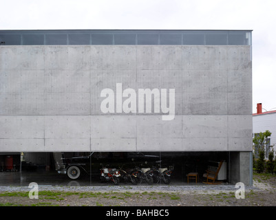 Les collectionneurs de voiture GARAGE, JUN IGARASHI ARCHITECTES, HOKKAIDO, JAPON Banque D'Images