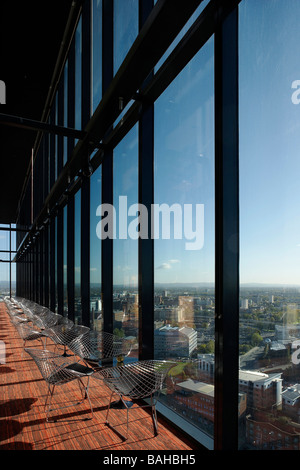 Beetham Tower, Manchester, Royaume-Uni, Ian Simpson Architects, Beetham tower skybar. Banque D'Images