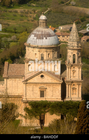 Église renaissance San Biagio L'architecte Antonio da Sangallo Montepulciano Toscane Italie Europe Banque D'Images