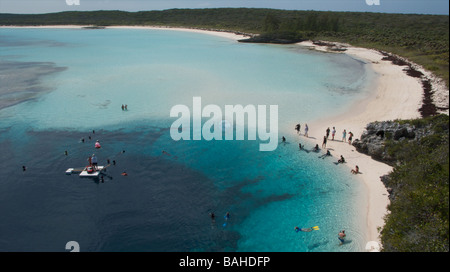 Deans Blue Hole. Long Island. Bahamas Banque D'Images
