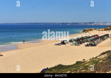 Scène de plage de Gale, Algarve, Portugal Banque D'Images