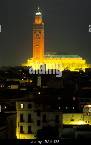 La mosquée de Médine ll, Casablanca, Maroc, afrique Banque D'Images