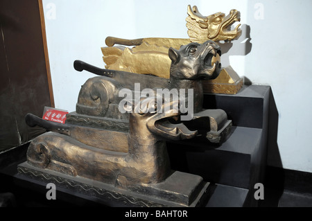 Seigneur Bao's massicots. Seigneur Bao's Temple, Hefei. Banque D'Images