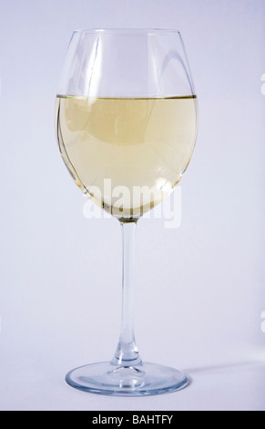 Vin blanc verre Banque D'Images