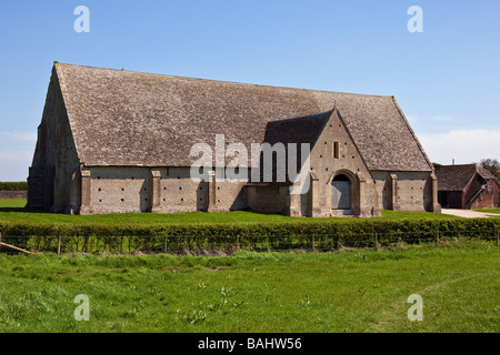 Grande dîme médiévale xive siècle Coxwell ou grange monastique grange de stockage près de Faringdon Oxfordshire England UK JMH3789 Banque D'Images