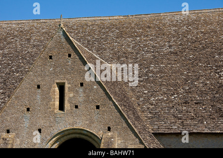 Grande dîme médiévale xive siècle Coxwell ou grange monastique grange de stockage près de Faringdon Oxfordshire England UK JMH3792 Banque D'Images