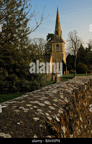 Église de Lower Slaughter, Cotswold Banque D'Images