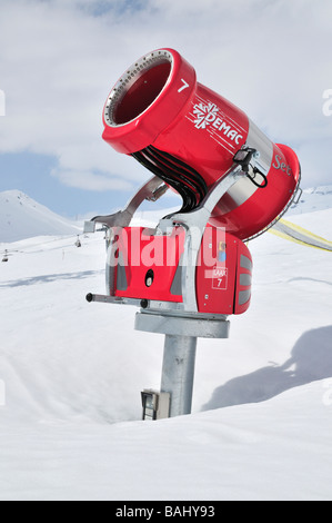 Équipements en Chambre à Neige Neige Demac set type ventilateur bouilloire Cannon Banque D'Images