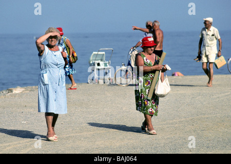 Beach Borghetto Santo Spirito province de Savona Italie Banque D'Images