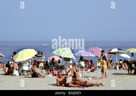 Beach Borghetto Santo Spirito province de Savona Italie Banque D'Images