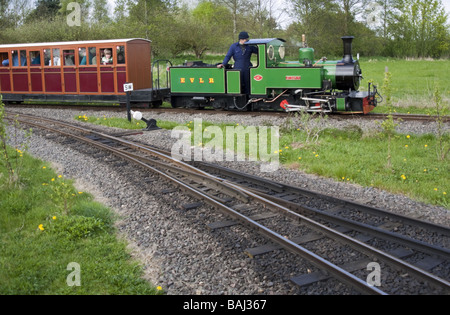 L'evesham light railway dans le twyford country park Banque D'Images