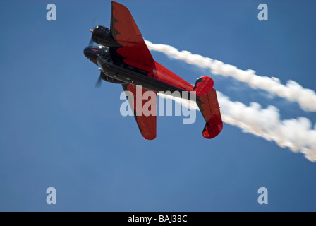 Le Twin Beech 18 d'Air Younkin n une manœuvre. Banque D'Images