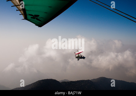 Vol en ULM sur l'himalaya Banque D'Images