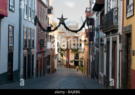 Zone piétonne de Santa Cruz de La Palma La Palma Espagne île des Canaries Banque D'Images