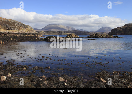 Loch Inchard, par Kinlochbervie, Sutherland, Scotland, North West Highland region Banque D'Images