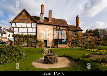 Nash's House et jardins de Stratford-upon-Avon Banque D'Images