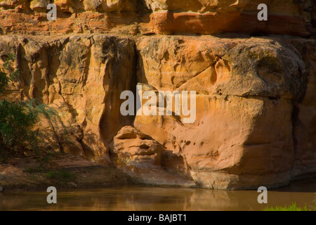 Virgin River Canyon Recreation Area près de Mesquite, Nevada Banque D'Images