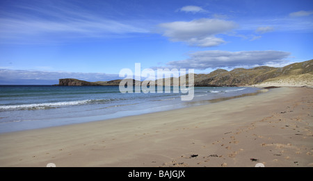 Belle plage, près de l'Oldshoremore Kinlochbervie, Sutherland, Scotland Banque D'Images