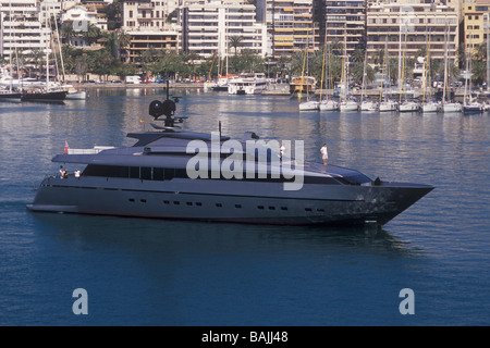 Sanlorenzo 40 Alloy ( 38,50 m ) bateau superyacht en route pour Palma International Boat Show 2009 Banque D'Images