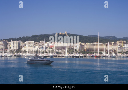 Sanlorenzo 40 Alloy ( 38,50 m ) bateau superyacht en route pour Palma International Boat Show 2009 Palma de Mallorca Banque D'Images