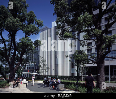 Suntory Museum of Art, Tokyo, Japon, Kengo Kuma & Associates, Suntory Museum of art dans l'ensemble vue extérieure. Banque D'Images