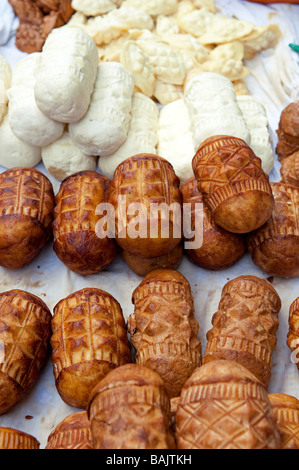 La Pologne, région des Carpates, Zakopane, au pied des Tatras, le fromage de brebis Oscypek Banque D'Images