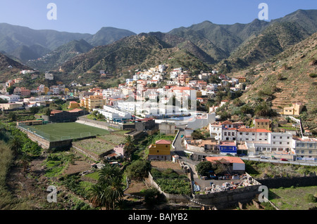 La ville de Vallehermoso La Gomera Canaries Espagne Banque D'Images