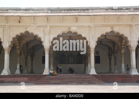 L'Inde Uttar Pradesh Agra Agra Fort le palais à l'intérieur du fort Banque D'Images