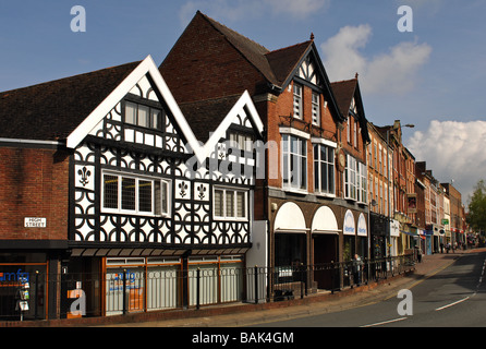 High Street, Worcester, Worcestershire, Angleterre, RU Banque D'Images